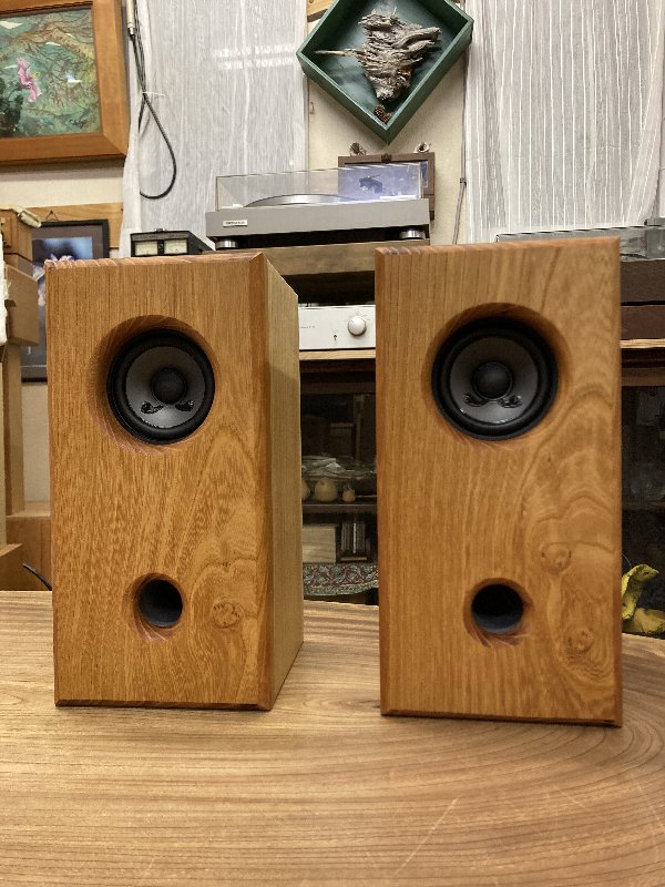 欅、桐6,7センチバスレフスピーカーbs1084 - 木まんま工房 木こり